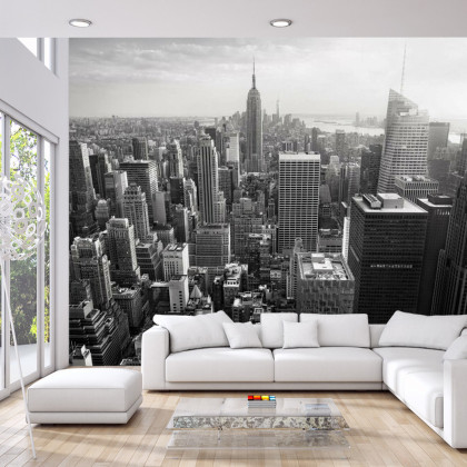 Fototapeta Empire State View W Czerni I Bieli