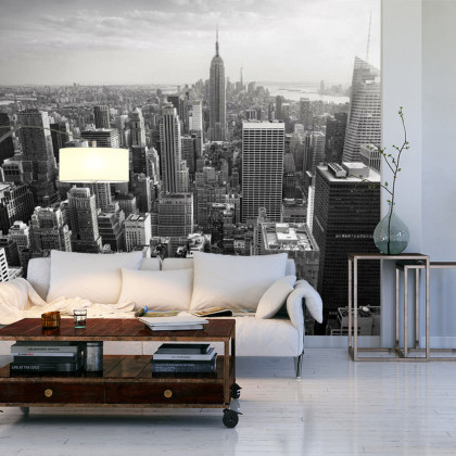 Fototapeta Empire State View W Czerni I Bieli