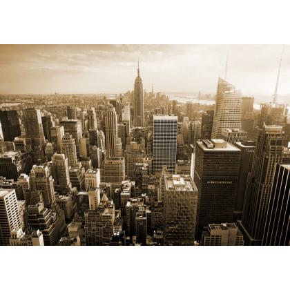 Fototapeta Empire State Widok W Sepii