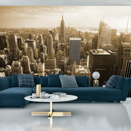 Fototapeta Empire State Widok W Sepii