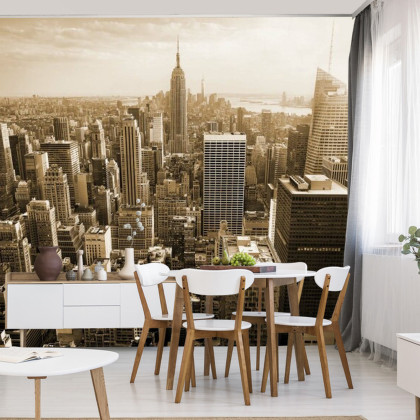 Fototapeta Empire State Widok W Sepii