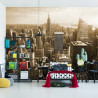 Fototapeta Empire State Widok W Sepii