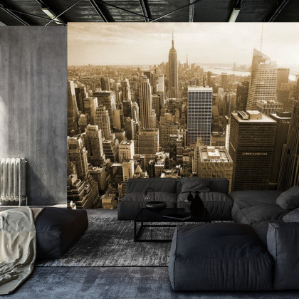 Fototapeta Empire State Widok W Sepii