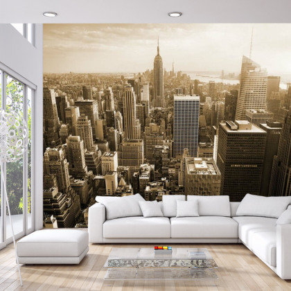 Fototapeta Empire State Widok W Sepii