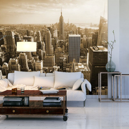 Fototapeta Empire State Widok W Sepii