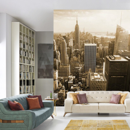 Fototapeta Empire State Widok W Sepii
