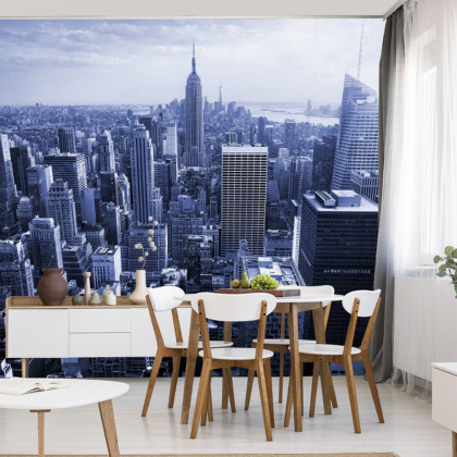 Fototapeta Empire State View W Kolorze Niebieskim