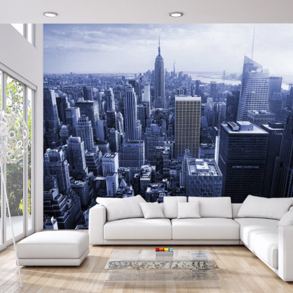 Fototapeta Empire State View W Kolorze Niebieskim