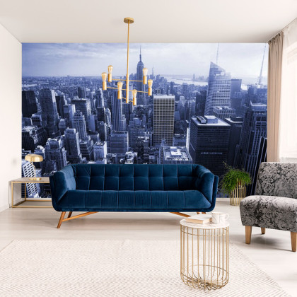 Fototapeta Empire State View W Kolorze Niebieskim