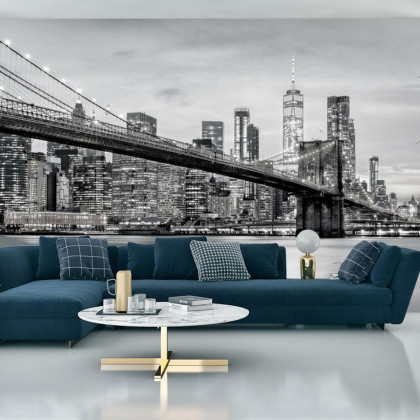 Fototapeta Brooklyn Bridge Nyc W Czerni I Bieli