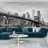 Fototapeta Brooklyn Bridge Nyc W Czerni I Bieli