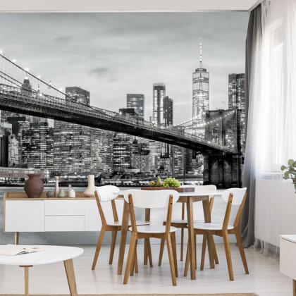 Fototapeta Brooklyn Bridge Nyc W Czerni I Bieli