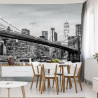 Fototapeta Brooklyn Bridge Nyc W Czerni I Bieli