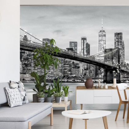 Fototapeta Brooklyn Bridge Nyc W Czerni I Bieli