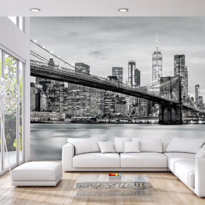 Fototapeta Brooklyn Bridge Nyc W Czerni I Bieli