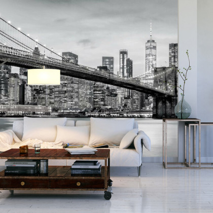 Fototapeta Brooklyn Bridge Nyc W Czerni I Bieli