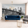Fototapeta Brooklyn Bridge Nyc W Czerni I Bieli