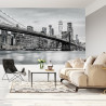 Fototapeta Brooklyn Bridge Nyc W Czerni I Bieli