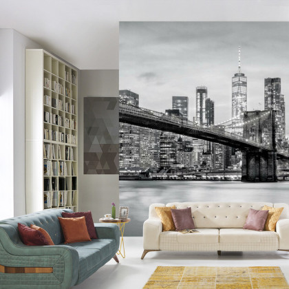 Fototapeta Brooklyn Bridge Nyc W Czerni I Bieli