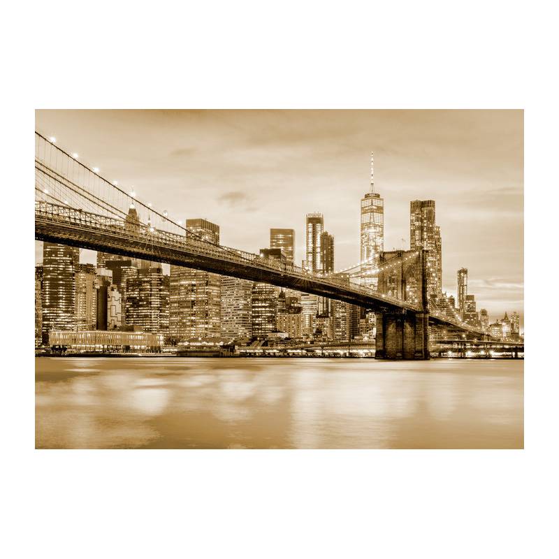 Fototapeta Brooklyn Bridge Nyc W Sepii