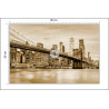 Fototapeta Brooklyn Bridge Nyc W Sepii