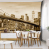 Fototapeta Brooklyn Bridge Nyc W Sepii