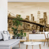 Fototapeta Brooklyn Bridge Nyc W Sepii
