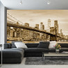 Fototapeta Brooklyn Bridge Nyc W Sepii