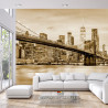 Fototapeta Brooklyn Bridge Nyc W Sepii