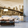 Fototapeta Brooklyn Bridge Nyc W Sepii