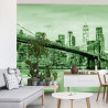 Fototapeta Brooklyn Bridge Nyc W Kolorze Zielonym
