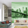 Fototapeta Brooklyn Bridge Nyc W Kolorze Zielonym