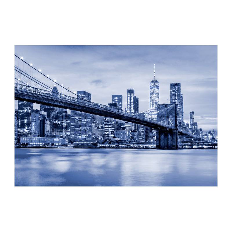 Fototapeta Most Brookliński Nyc W Kolorze Niebieskim