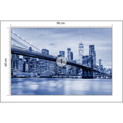 Fototapeta Most Brookliński Nyc W Kolorze Niebieskim