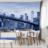 Fototapeta Most Brookliński Nyc W Kolorze Niebieskim