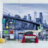 Fototapeta Most Brookliński Nyc W Kolorze Niebieskim