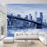 Fototapeta Most Brookliński Nyc W Kolorze Niebieskim