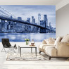 Fototapeta Most Brookliński Nyc W Kolorze Niebieskim