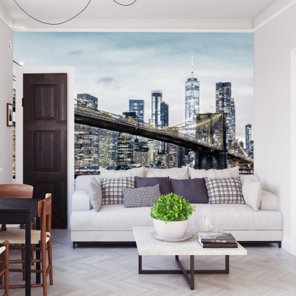 Fototapeta Fajny Filtr Brooklyn Bridge Nyc