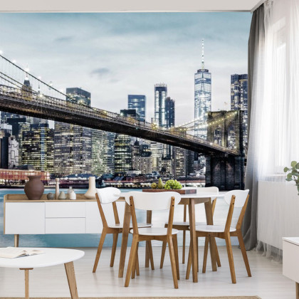 Fototapeta Fajny Filtr Brooklyn Bridge Nyc
