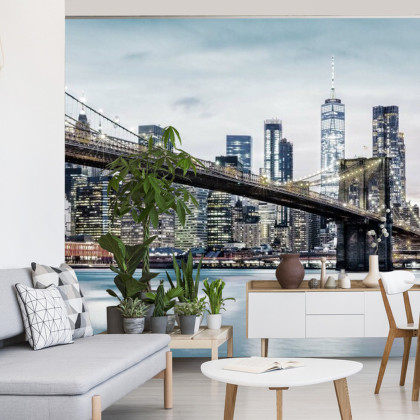 Fototapeta Fajny Filtr Brooklyn Bridge Nyc