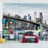 Fototapeta Fajny Filtr Brooklyn Bridge Nyc