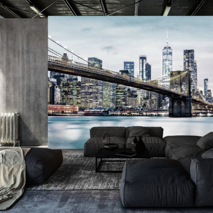 Fototapeta Fajny Filtr Brooklyn Bridge Nyc