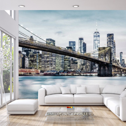 Fototapeta Fajny Filtr Brooklyn Bridge Nyc