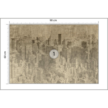 Fototapeta Nowy Jork Grunge I Sepia