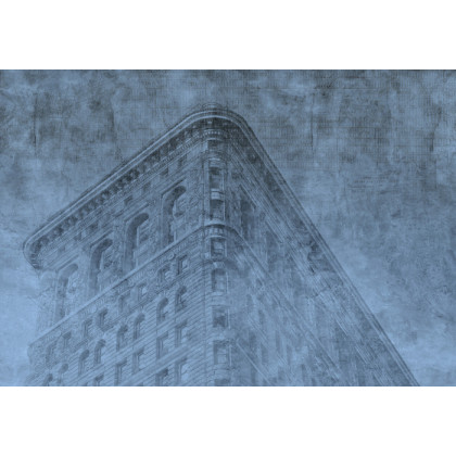 Fototapeta Niebieski Grunge Ii Nowego Jorku
