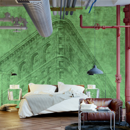 Fototapeta Nowy Jork Grunge Ii Zielony