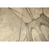Fototapeta Most Brookliński Grunge Sepia