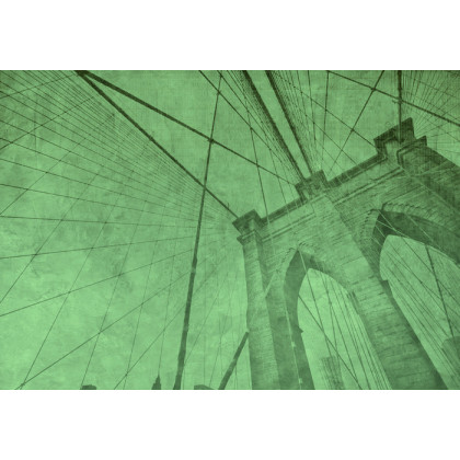 Fototapeta Most Brookliński Grunge Green