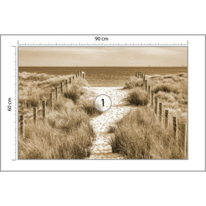 Fototapeta Zejdźmy Na Plażę Sepia